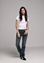 thumb-Afficher les détails de 792 Mila Pantalon    En Jean Regular Fit Femme