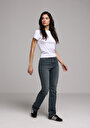 thumb-Afficher les détails de 792 Mila Pantalon    En Jean Regular Fit Femme