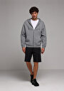 thumb-Afficher les détails de Pull-over Gris Oversize Fit  Homme