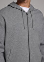thumb-Afficher les détails de Pull-over Gris Oversize Fit  Homme