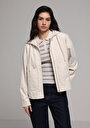 thumb-Afficher les détails de Imperméable Ecru Regular Fit Femme