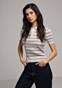 thumb-Afficher les détails de Tricot Multicolou Slim Fit  Femme