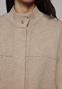 thumb-Afficher les détails de Cardigan Tricot Beige Regular Fit Femme