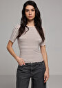 thumb-Afficher les détails de Tricoter Beige Slim Fit  Femme
