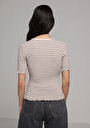 thumb-Afficher les détails de Tricoter Beige Slim Fit  Femme