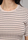 thumb-Afficher les détails de Tricoter Beige Slim Fit  Femme