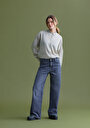 thumb-Afficher les détails de 970 Berry Pantalon    En Jean Regular Fit Femme