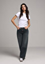 thumb-Afficher les détails de 970 Berry Pantalon    En Jean Regular Fit Femme