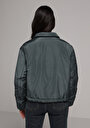thumb-Afficher les détails de Veste Vert Regular Fit Manches Longues  Matelassé Femme