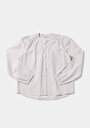 thumb-Afficher les détails de Chemise À Manches Longues Blanc Fashion Fit Rayé Ratière Femme
