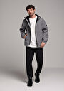 thumb-Afficher les détails de Imperméable Gris Regular Fit Homme