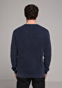 thumb-Afficher les détails de Pull Bleu Regular Fit Manches Longues  Homme
