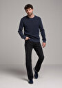 thumb-Afficher les détails de Pull Bleu Regular Fit Manches Longues  Homme