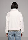 thumb-Afficher les détails de Veste Ecru Regular Fit Manches Longues  Sherpa Femme