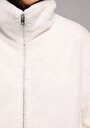 thumb-Afficher les détails de Veste Ecru Regular Fit Manches Longues  Sherpa Femme