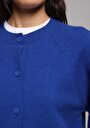 thumb-Afficher les détails de Cardigan Tricot Bleu Regular Fit Femme