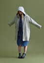 thumb-Afficher les détails de Imperméable Vert Regular Fit Femme