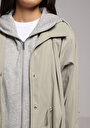 thumb-Afficher les détails de Imperméable Vert Regular Fit Femme