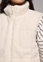 thumb-Afficher les détails de Gilet Ecru Regular Fit Femme