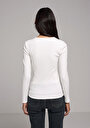 thumb-Afficher les détails de T-shirt Blanc Slim Fit   Femme
