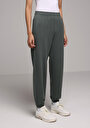 thumb-Afficher les détails de Pantalon De Survêtement Vert Regular Fit Femme