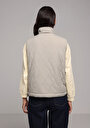 thumb-Afficher les détails de Gilet Vert Regular Fit Femme
