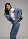 thumb-Afficher les détails de Veste De Blazer  Oversize Fit Manches Courtes  Femme
