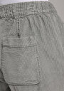 thumb-Afficher les détails de Pantalon Vert Düz Paça Low Rise En Velours Regular Fit Femme