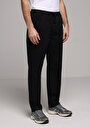 thumb-Afficher les détails de Pantalon Noir Straight Leg Medium Rise En Sergé Regular Fit Homme