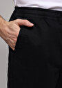 thumb-Afficher les détails de Pantalon Noir Straight Leg Medium Rise En Sergé Regular Fit Homme