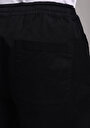 thumb-Afficher les détails de Pantalon Noir Straight Leg Medium Rise En Sergé Regular Fit Homme
