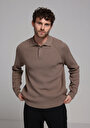 thumb-Afficher les détails de Pull Marron Regular Fit Manches Longues  Homme