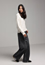 thumb-Afficher les détails de Pull Blanc Regular Fit Manches Longues  Femme