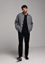 thumb-Afficher les détails de Cardigan Tricot Gris Regular Fit Homme
