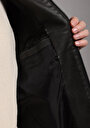 thumb-Afficher les détails de Veste Pu Anthracite   Slim Fit Homme