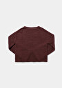 thumb-Afficher les détails de Pull Marron Regular Fit Manches Longues  Femme
