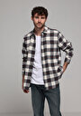 thumb-Afficher les détails de Chemise À Manches Longues Bordeaux Comfort Fit Plaid Sergé Homme