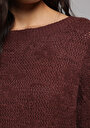 thumb-Afficher les détails de Pull Marron Regular Fit Manches Longues  Femme
