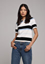 thumb-Afficher les détails de Tricot Multicolou Slim Fit  Femme