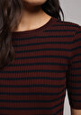 thumb-Afficher les détails de Tricot Bordeaux Slim Fit  Femme