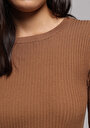 thumb-Afficher les détails de Tricot Marron Slim Fit  Femme