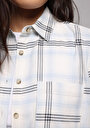 thumb-Afficher les détails de Chemise À Manches Longues Blanc Regular Fit Plaid Flanelle Femme