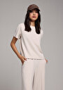 thumb-Afficher les détails de Manches Courtes Blanc Regular Fit Femme