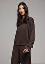 thumb-Afficher les détails de Pull-over Marron Regular Fit  Femme