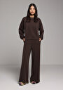 thumb-Afficher les détails de Pantalon De Survêtement Marron Regular Fit Femme