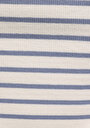thumb-Afficher les détails de Chemise Polo À Manches Courtes Bleu Rayé Slim Fit Femme