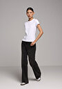 thumb-Afficher les détails de T-shirt À Manches Courtes Blanc Slim Fit Droit Femme