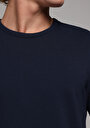 thumb-Afficher les détails de T-shirt À Manches Courtes Marine Regular Fit Droit Homme