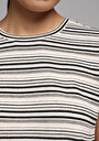 thumb-Afficher les détails de T-shirt À Manches Courtes Multicolou Regular Fit Rayé Femme