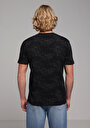 thumb-Afficher les détails de T-shirt À Manches Courtes Noir Regular Fit Imprimé Homme